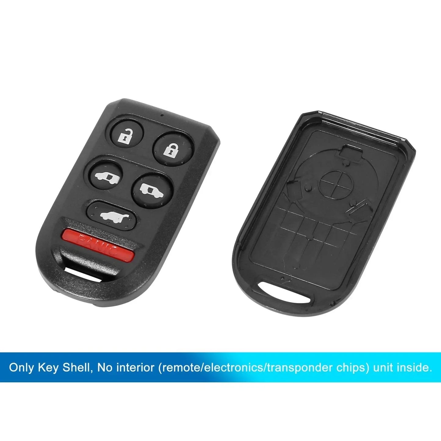 Car Key Fob Shell Case for Honda Odyssey 2005-2010 - 6 Button Key Cover