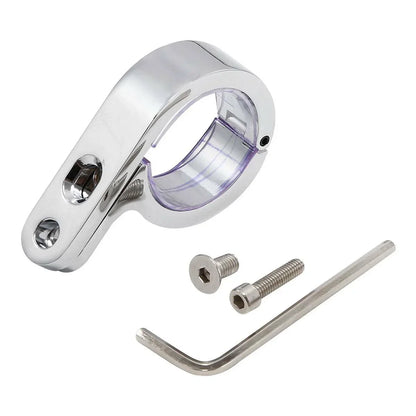 1 1/4" Chrome Universal Handlebar Mounts Clamp Clock for Harley Suzuki