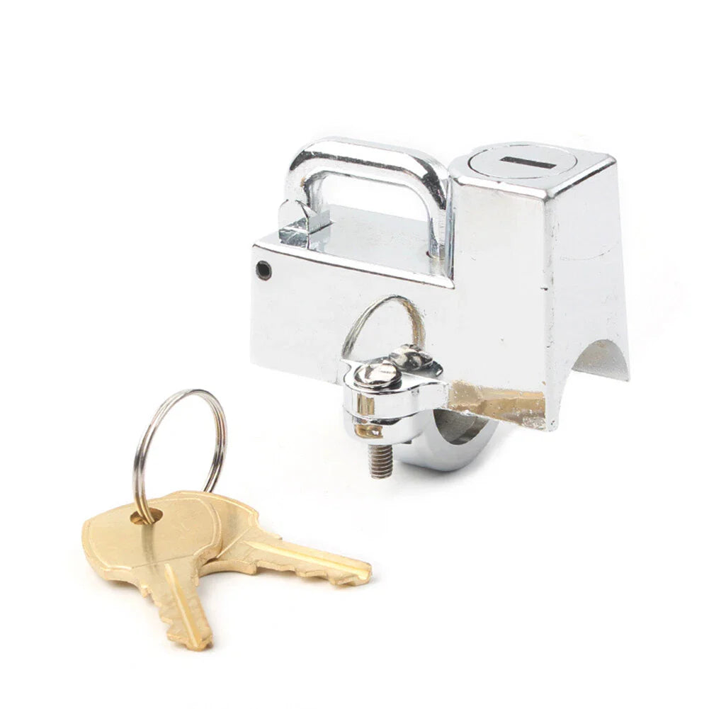 Chrome Motorcycle Helmet Lock for Harley-Davidson Softail, Road King, Fat Boy