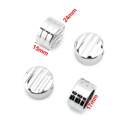 Billet Head Bolt Cover Caps Black for T120 Thruxton Scrambler Street Cup