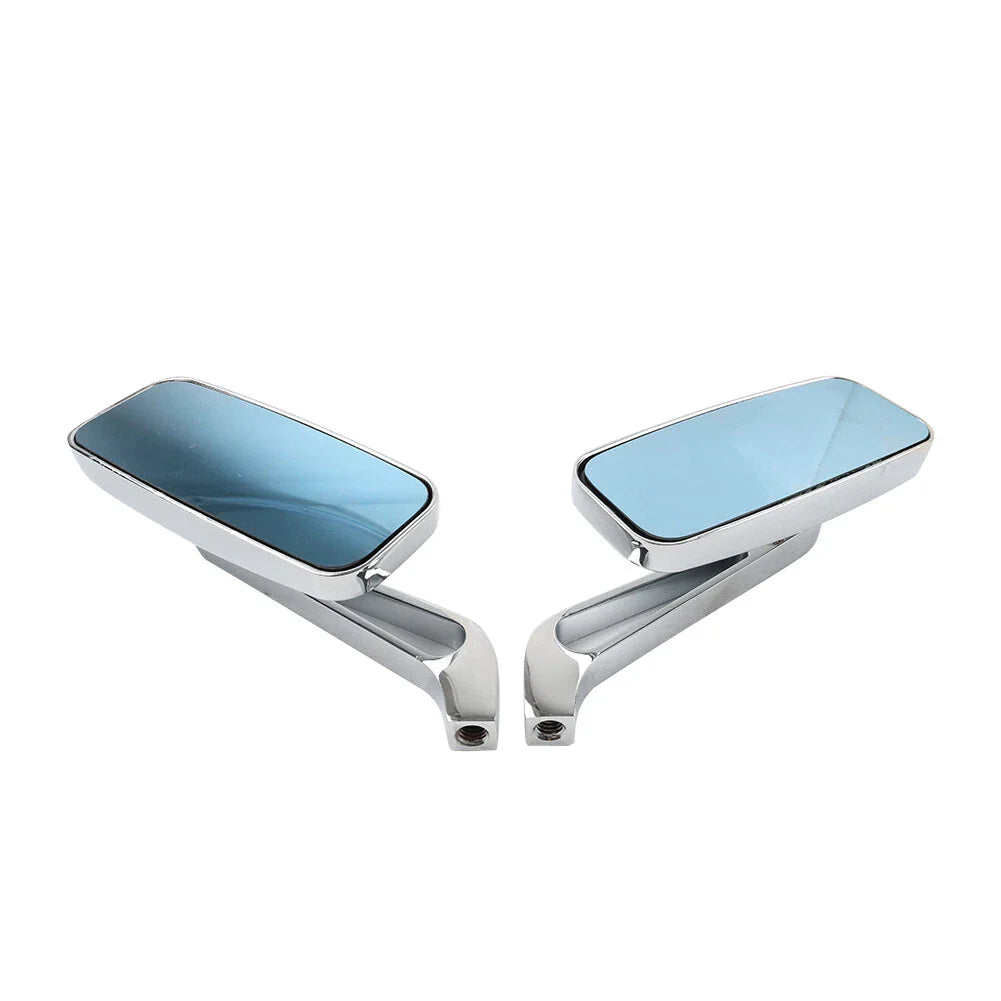 Chrome Rearview Side Mirrors for Harley, Honda, Kawasaki, Suzuki