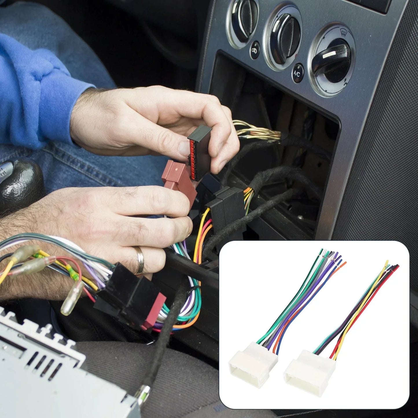 Stereo CD Player Wiring Harness Set for Hyundai Elantra (2001-2006)