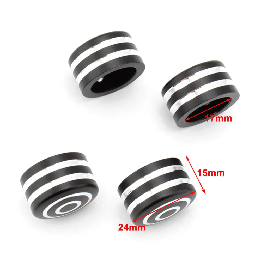 4 x Billet Head Bolt Cover Caps for Triumph T120 Thruxton Scrambler (2016-2023)