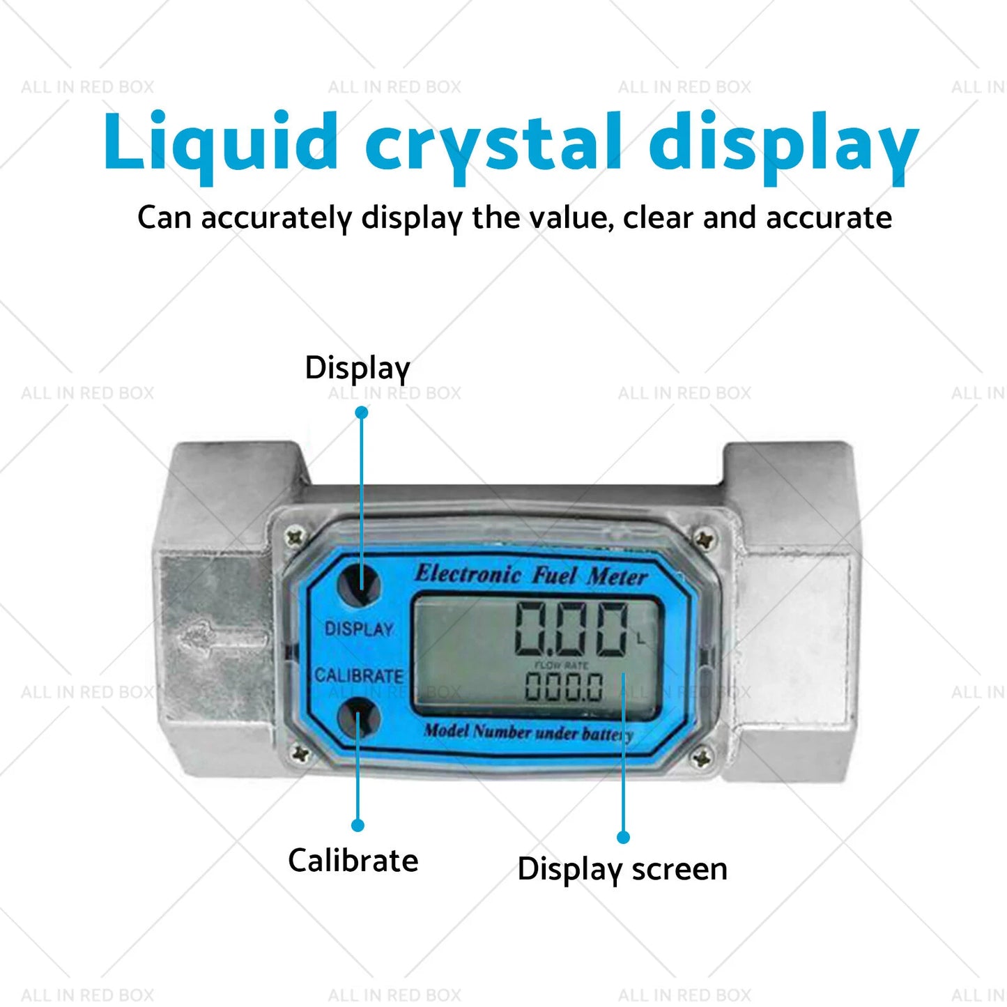 1" Turbine Digital Diesel Water Fuel Flow Meter