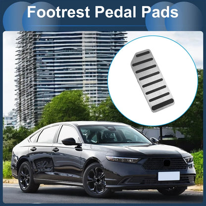 Footrest Pedal Cover for Honda Accord (2018-2021) - Aluminum Alloy Silver Tone