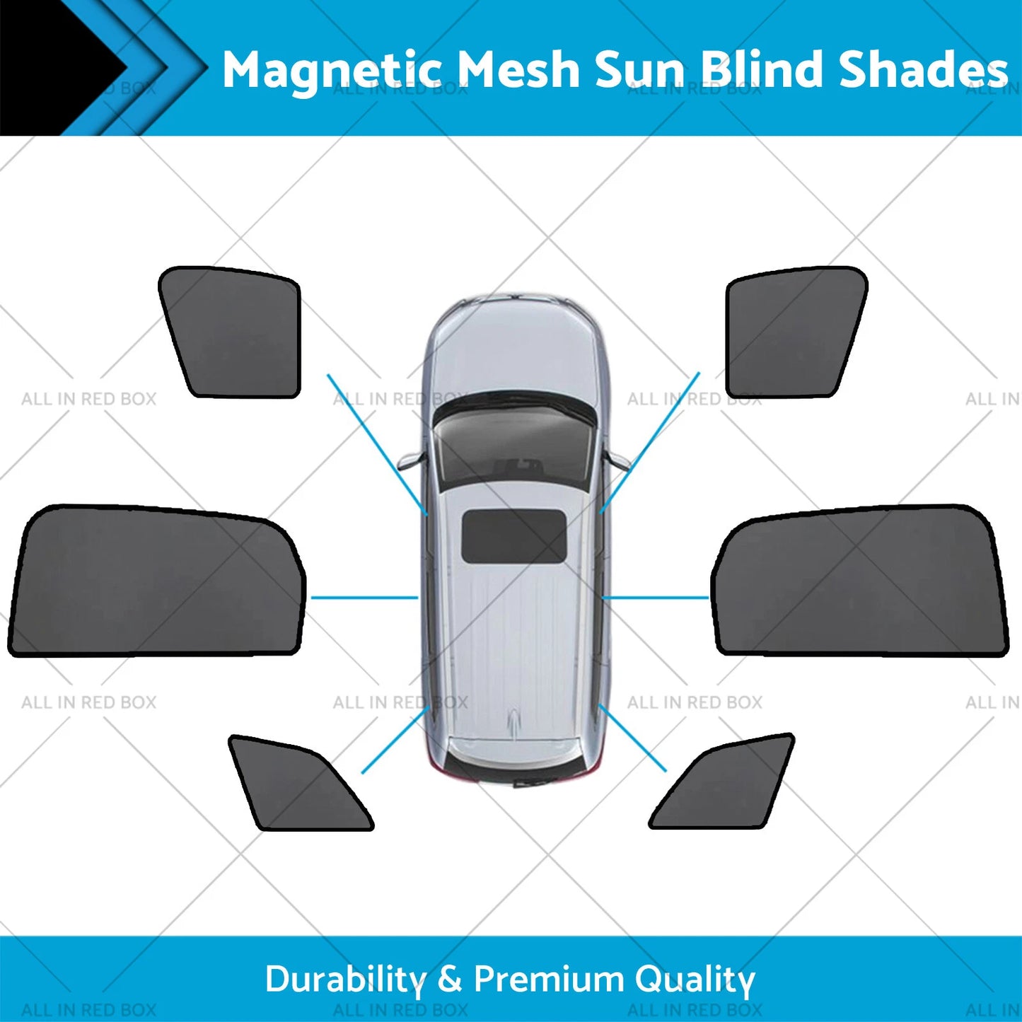 Magnetic Mesh Sun Blind Shades for Audi Q7 SQ7 (2015-2025)