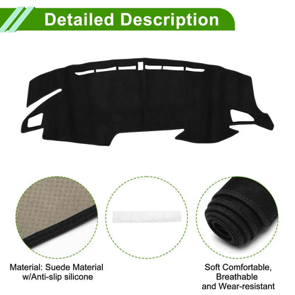 Dashboard Cover Mat for Honda Civic Type R FK7 FK8 FC1 (2017-2024) Black