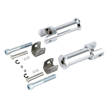 Chrome Rider Driver & Passenger Footpegs Bracket for Harley Softail (2018-2025)