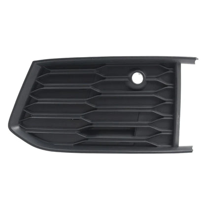 Left Front Bumper Fog Light Grille Cover Matte Black for Audi A6 S6 (18-24)
