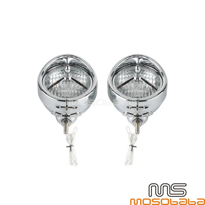 4.5" Front Brim Trim Cover Fog Lights for Harley Street Glide, Road King