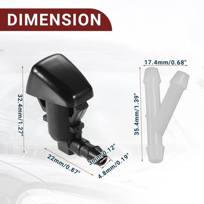 Windshield Washer Nozzle Set for Chrysler 300 (2005-2010) with Hose & Connectors