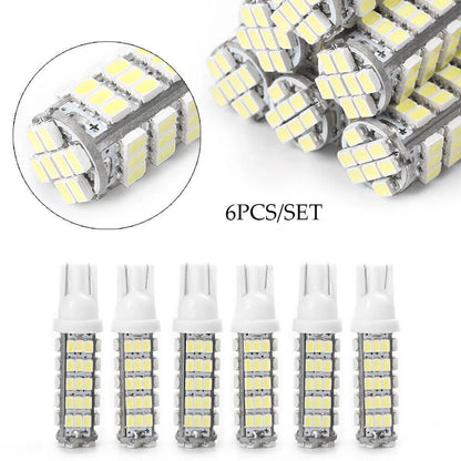 6 x 24V T10 1206 68 SMD LED White Bulbs for Car Door Lights