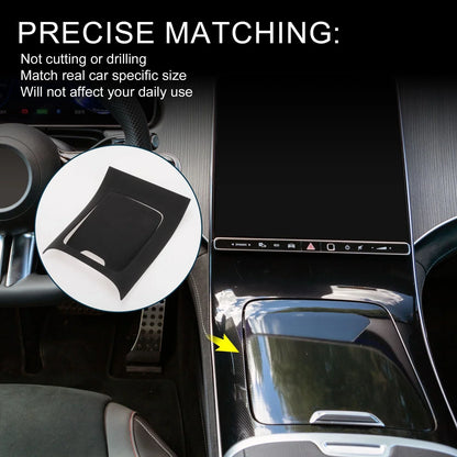 Center Console Panel Sticker for Mercedes-Benz EQE350 (2022-2024) Matte Black