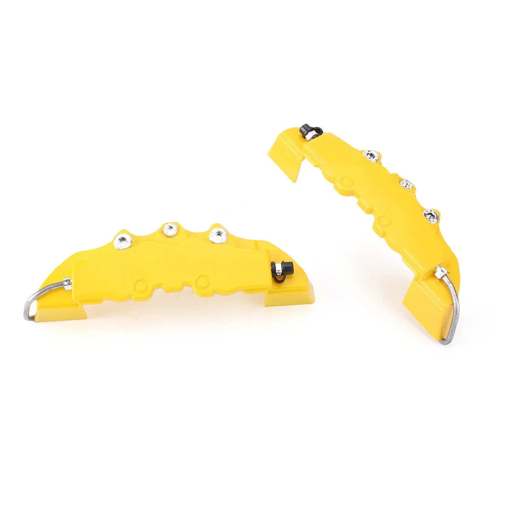 3 x Disc Brake Caliper Covers for Car Truck Yellow (2014-2017)