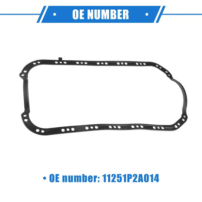 Oil Pan Gasket for Honda Civic Del Sol S SI (1996-1997) Rubber Black