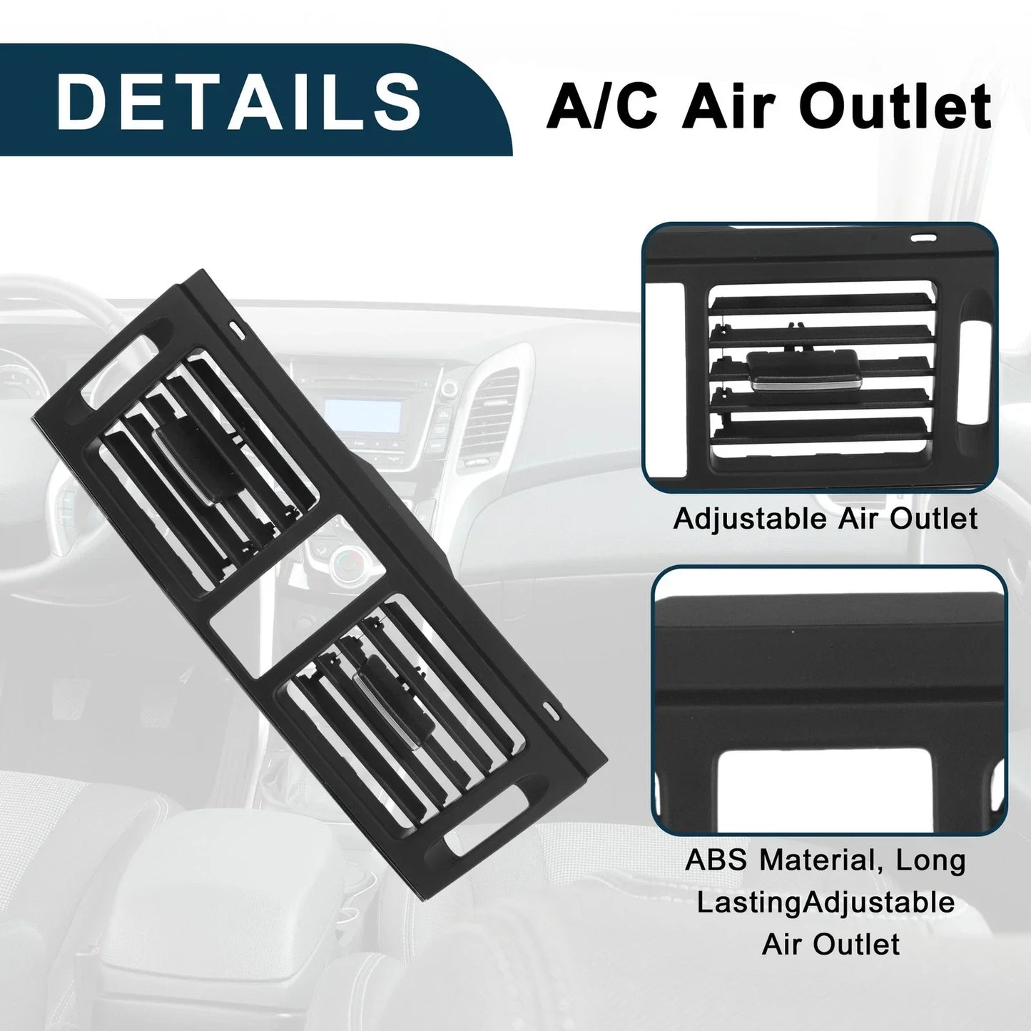 Center Dash A/C Outlet Air Vent Panel for Mercedes-Benz C300 (2008-2011)