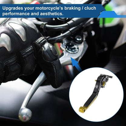 Adjustable Brake Clutch Levers for Honda X11 (2000-2001) - Black Gold Tone