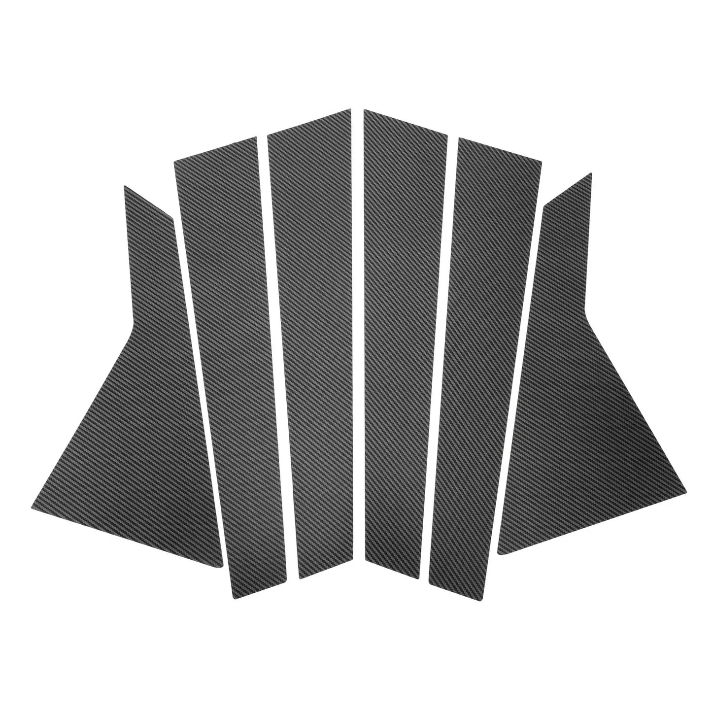 6 x Door Pillar Window Trim for Hyundai Genesis Carbon Fiber ( Specified)