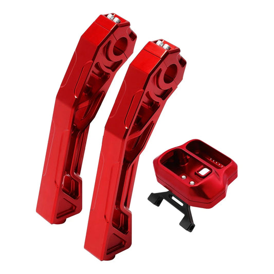 10" Handlebar Clamp Riser & Gauge Mount for Harley Softail Fat Boy (2018-2025)
