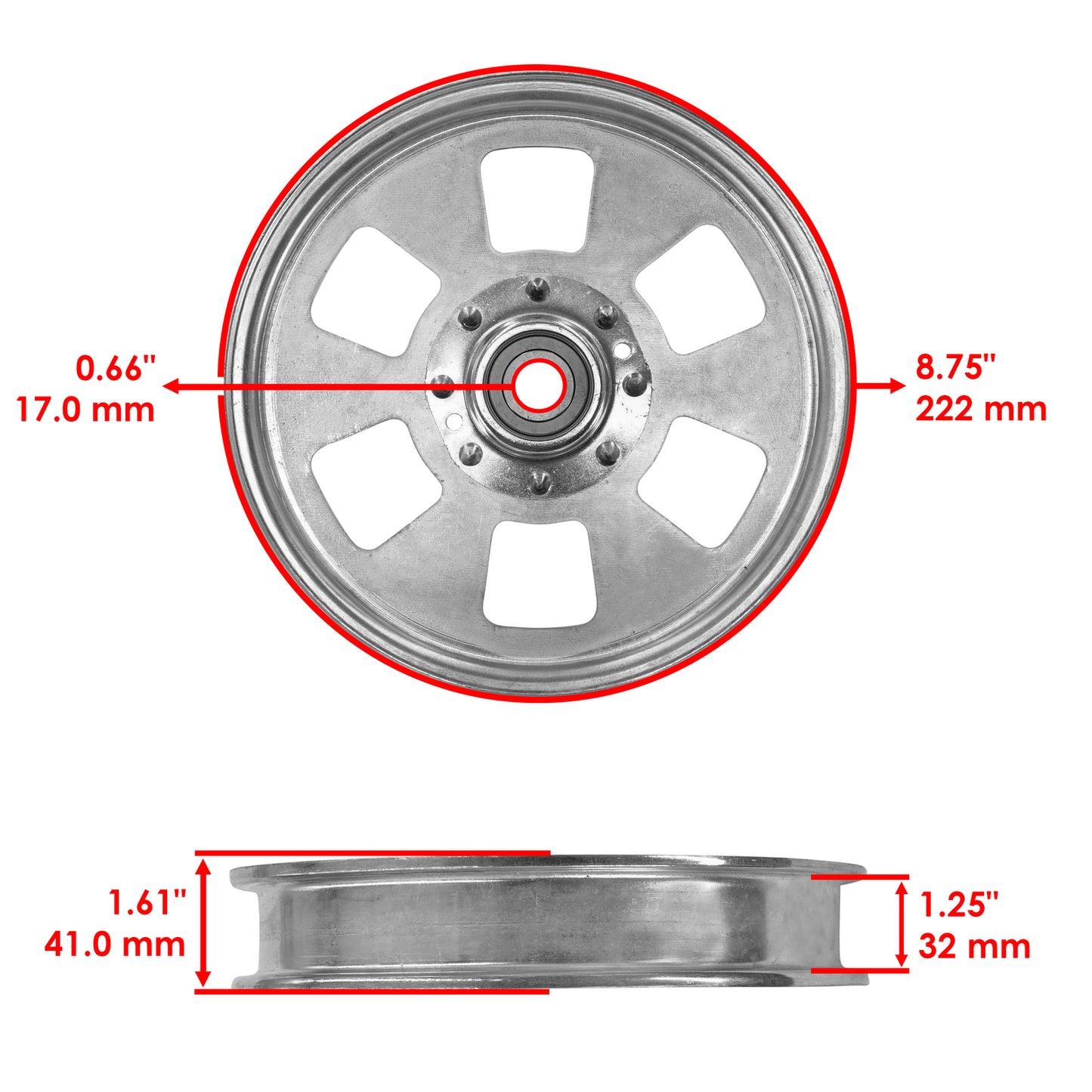 Deck Flat Idler Pulley for Exmark FX730V ECV740 CV742 (2000–2020)