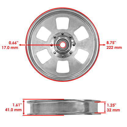 Deck Flat Idler Pulley for Exmark FX730V ECV740 CV742 (2000–2020)
