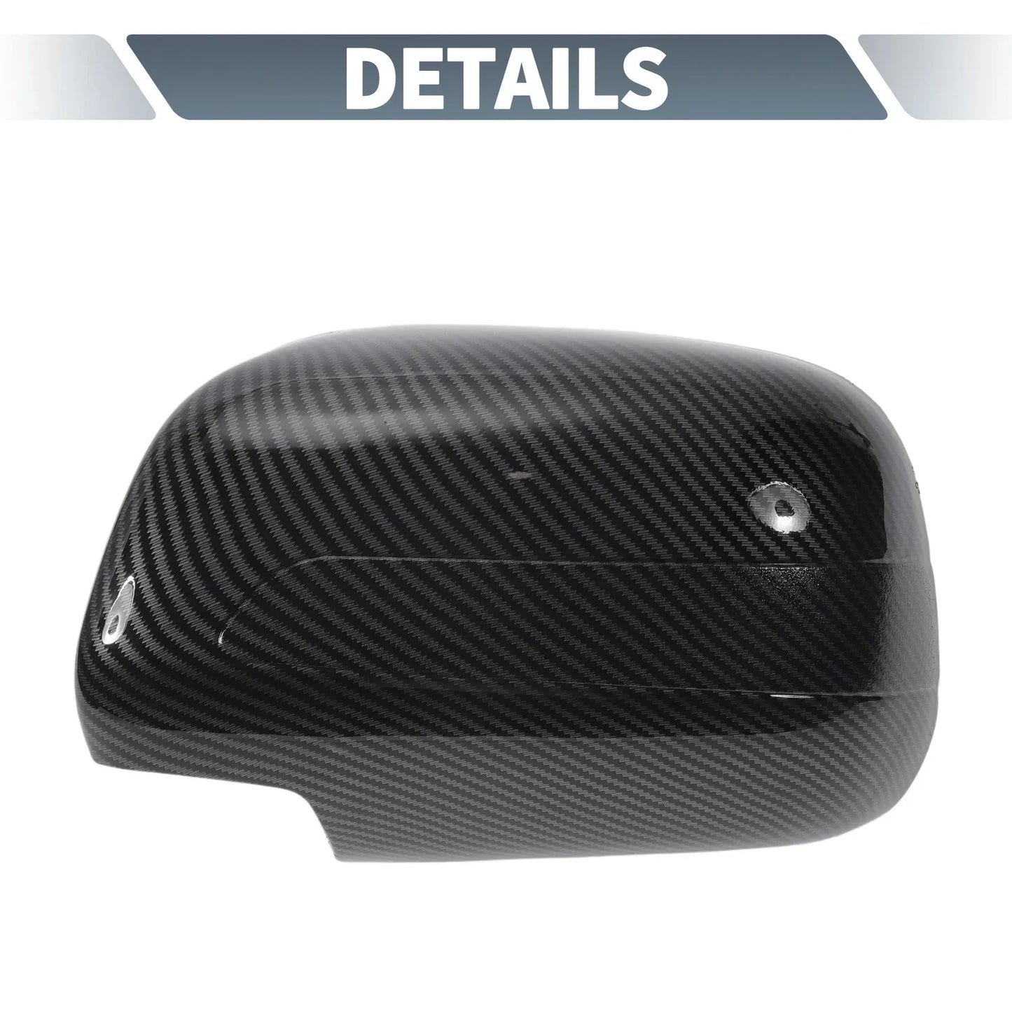Rearview Mirror Cover Overlay Black Carbon Fiber for Lexus RX350 RX330 (2004-2006)