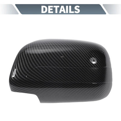 Rearview Mirror Cover Overlay Black Carbon Fiber for Lexus RX350 RX330 (2004-2006)