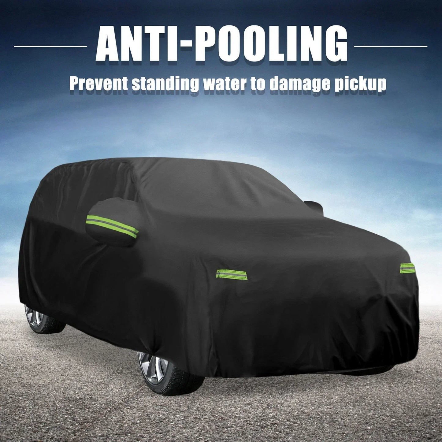 Waterproof Full Car Cover for Dodge Durango 2011-2023 with Zipper