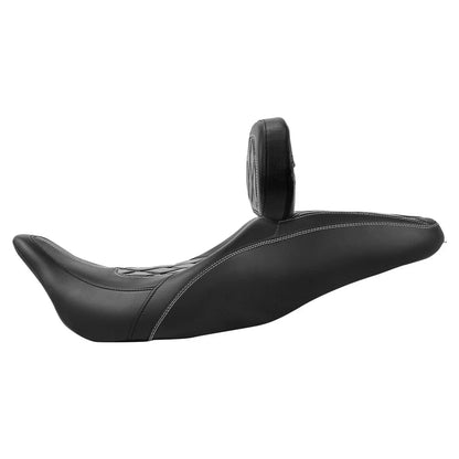 Driver Passenger Seat w/ Backrest Pad for Harley Road Glide (2009-2023)
