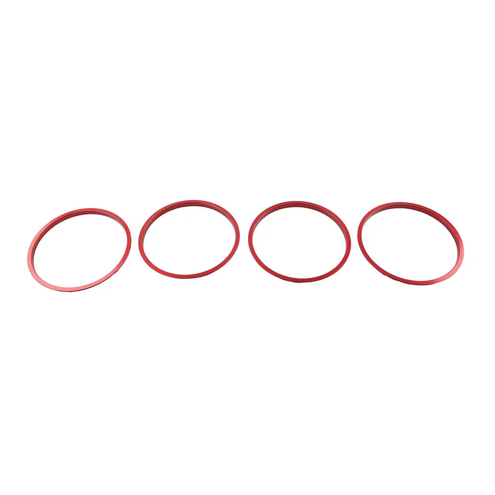 Red AC Outer Vent Trim Covers for Toyota Tacoma (2016-2022)
