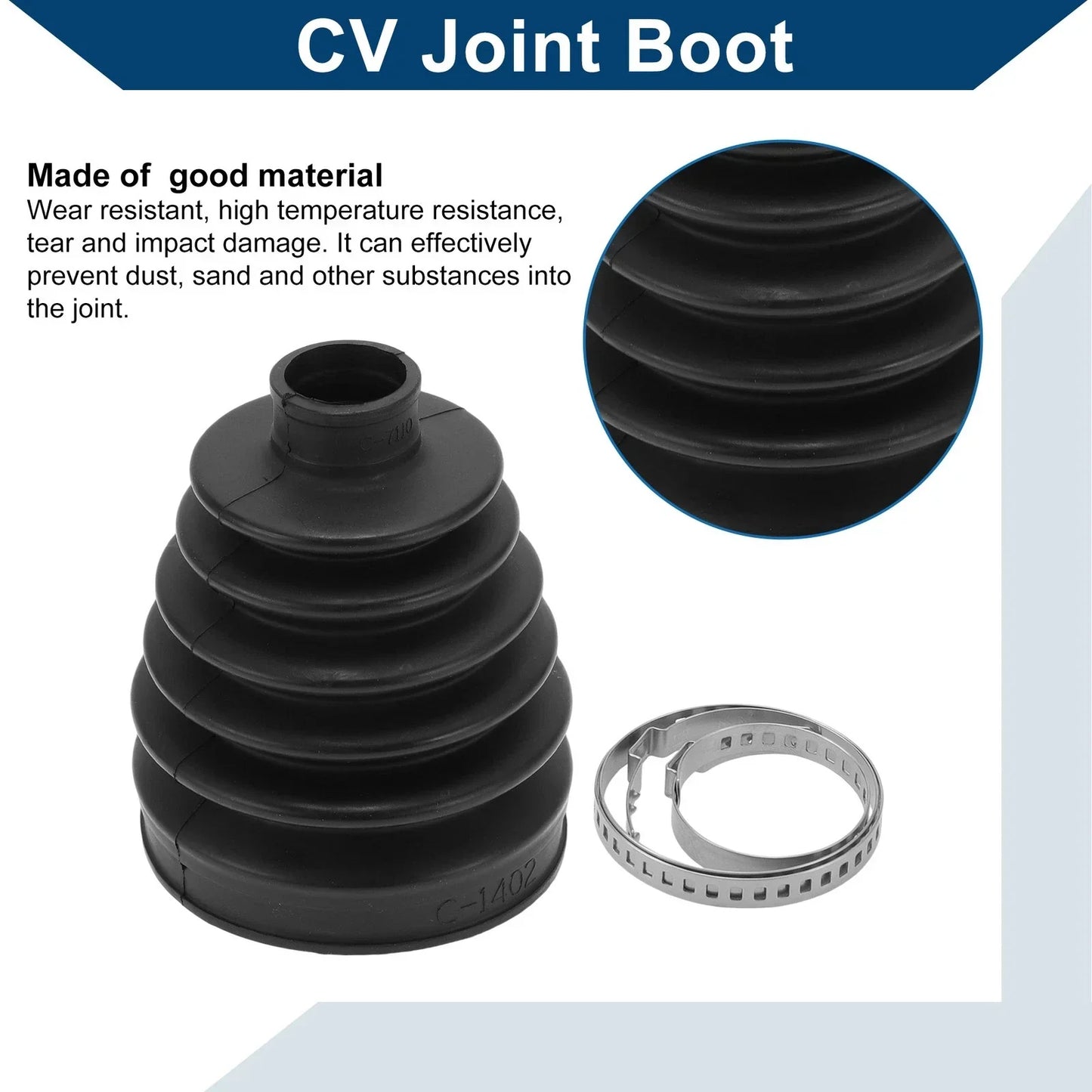 Outer CV Joint Boot Kit w/ Clamps for Porsche Macan (2015-2022)
