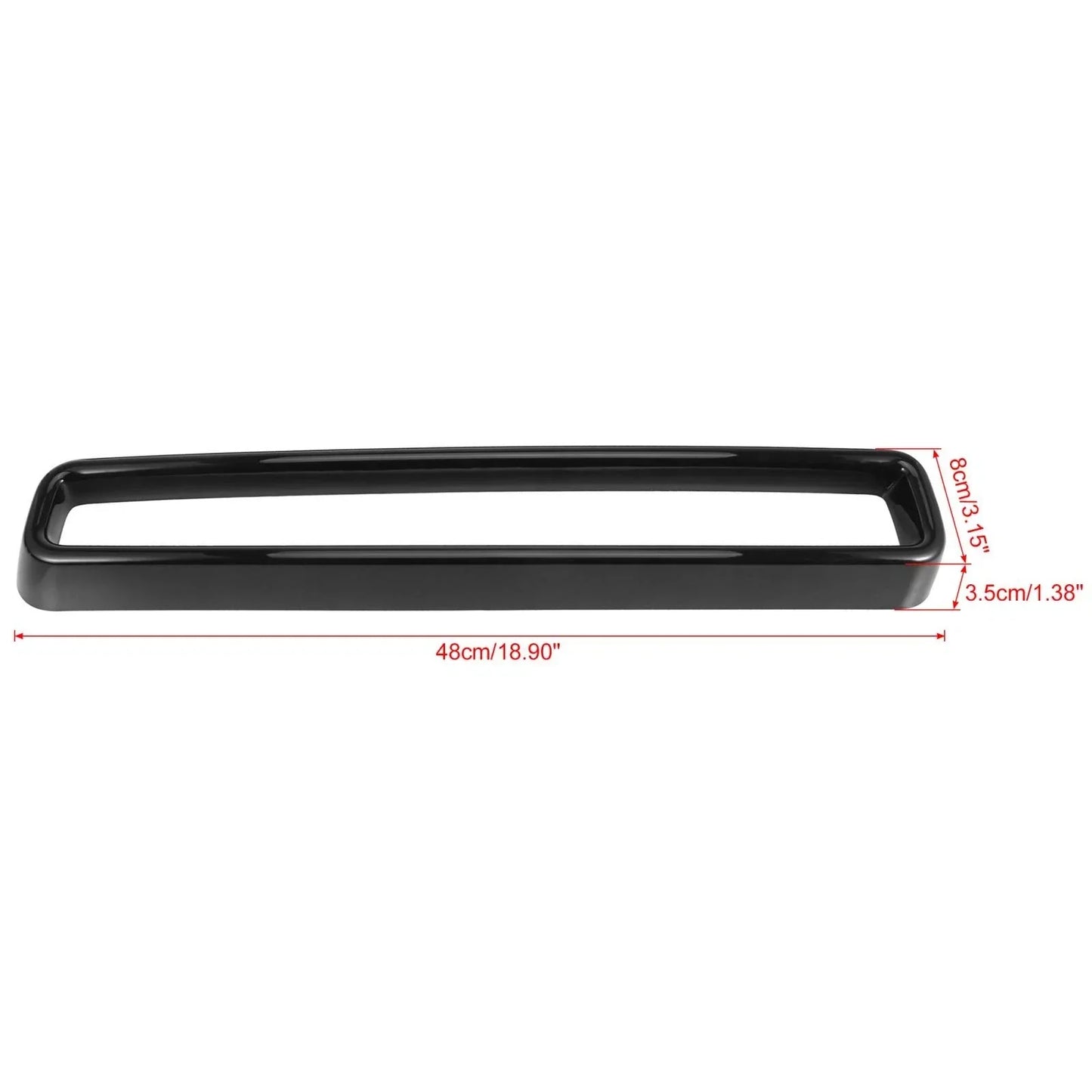 Black Front Grill Grille Inserts Cover Trim for Dodge Challenger (2015-2020)