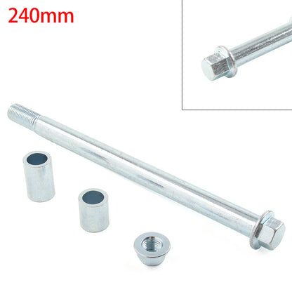 M15x 240mm + 2 Spacers Front Rear Axle for 125cc 140cc Quad Dirt Bike