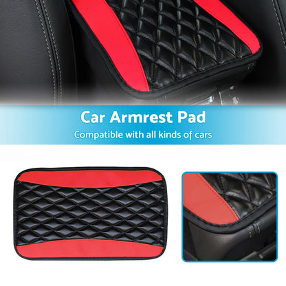 PU Leather Armrest Cushion Cover for Universal Car Center Console Protector