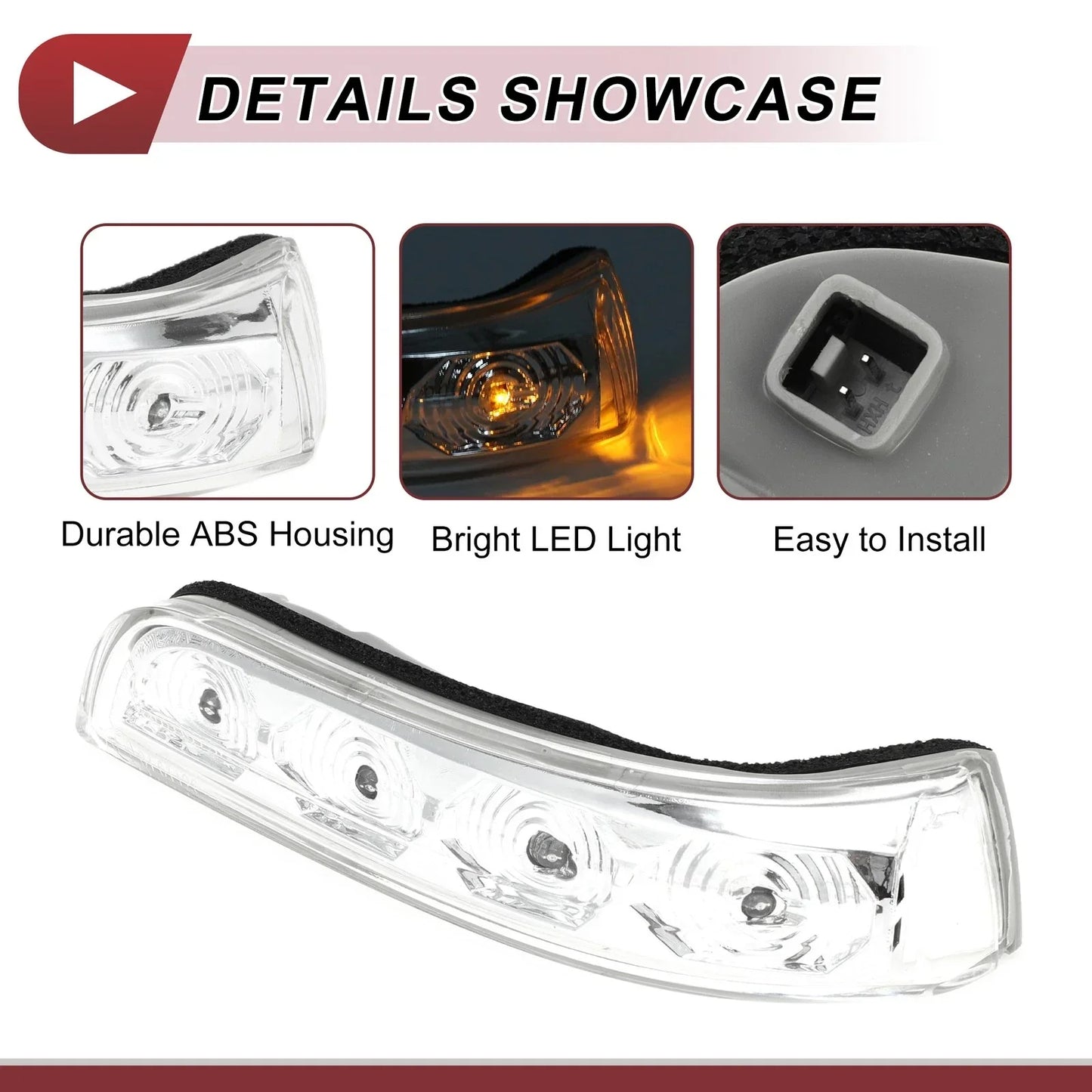 Turn Signal Light for Hyundai Elantra 2017-2020 Left Gray Clear