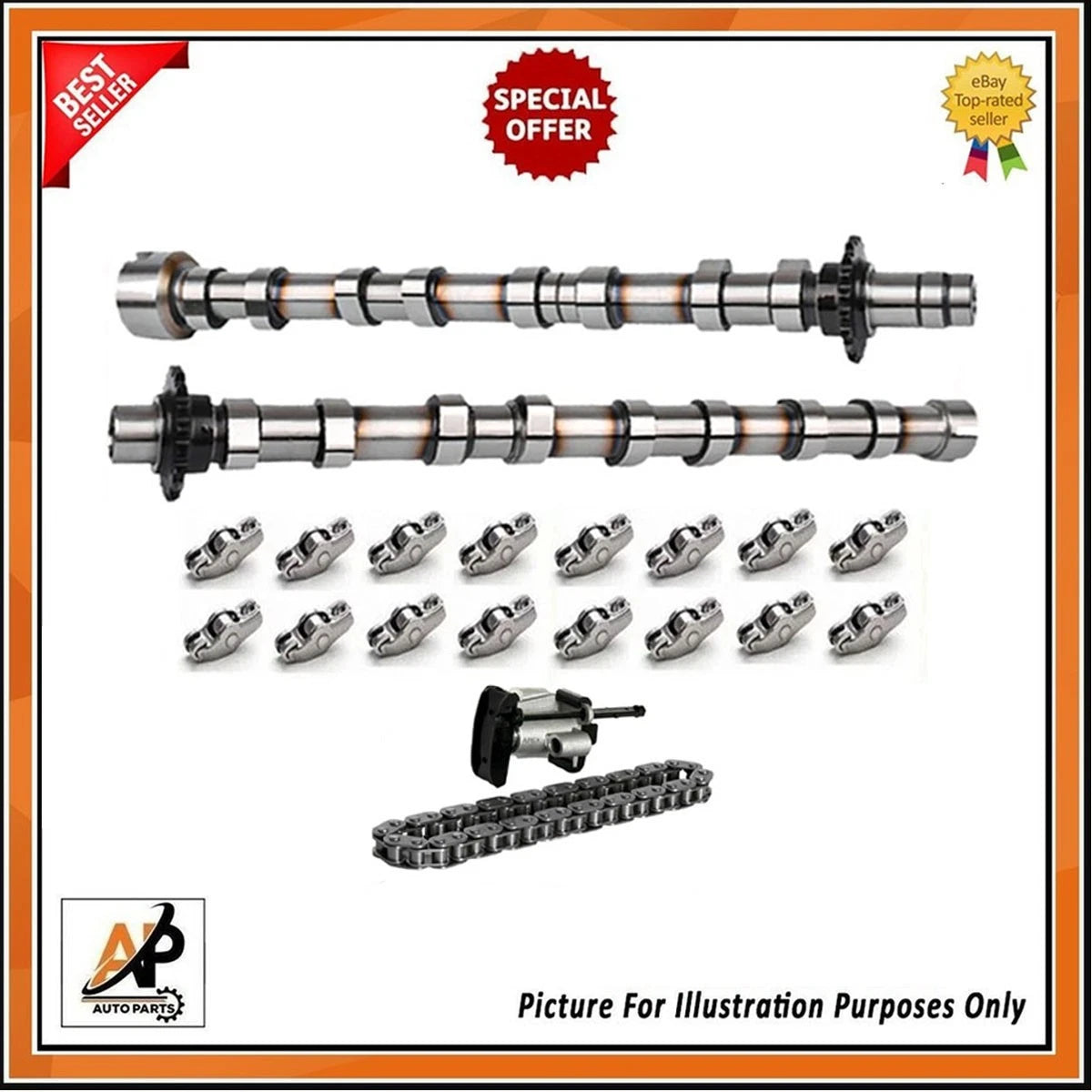 Exhaust and Inlet Camshaft Chain Kit for Peugeot Boxer 2.0 HDi (2002–2024)