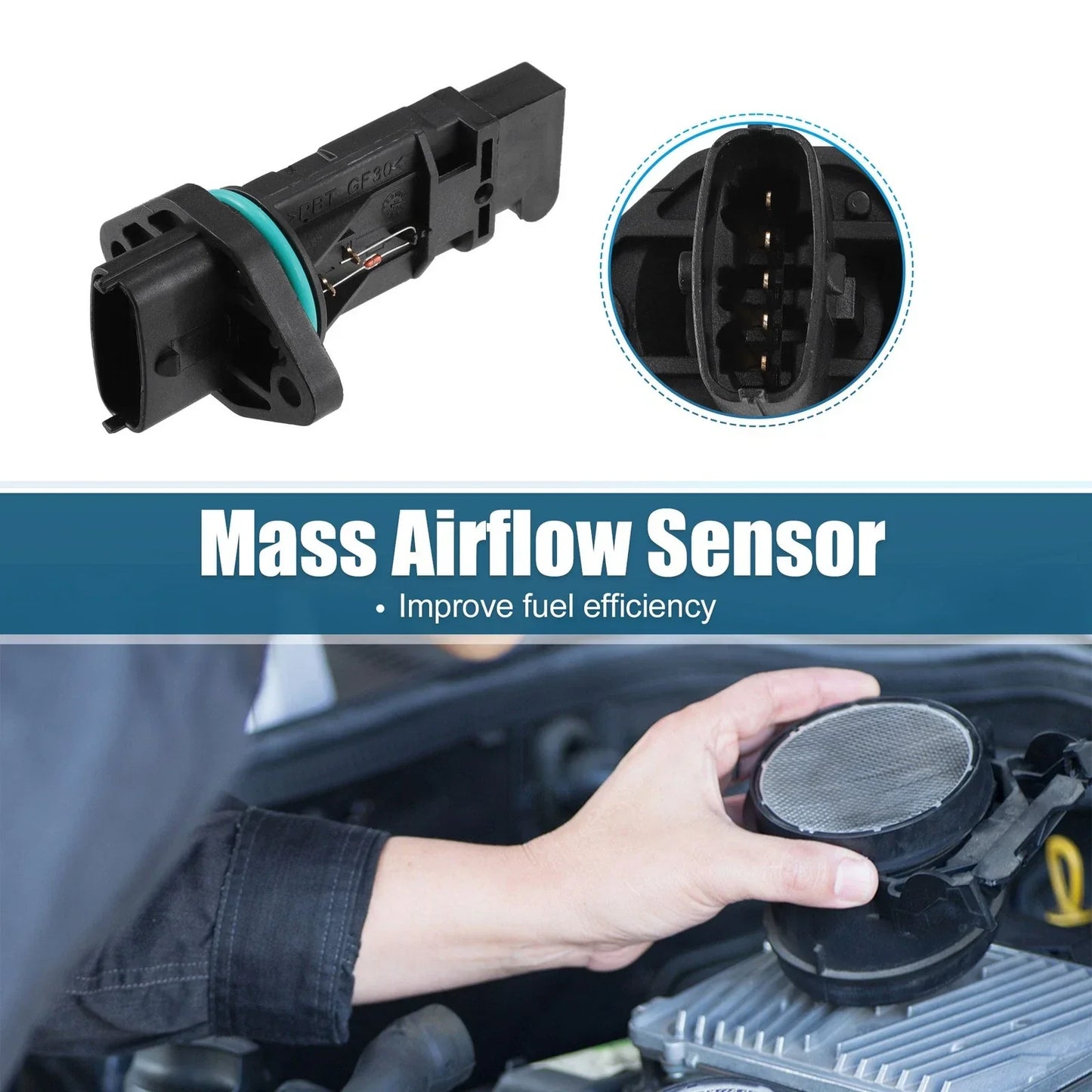 Mass Air Flow Sensor for Hyundai Santa Fe GLS LX 3.5L (2001-2006)