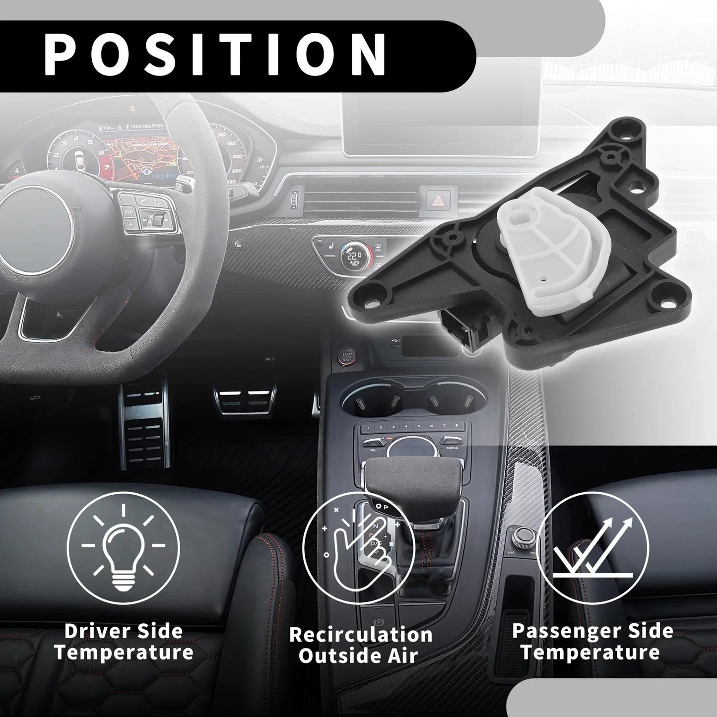 HVAC Heater Blend Door Control Actuator for Hyundai Azera (2006-2011)