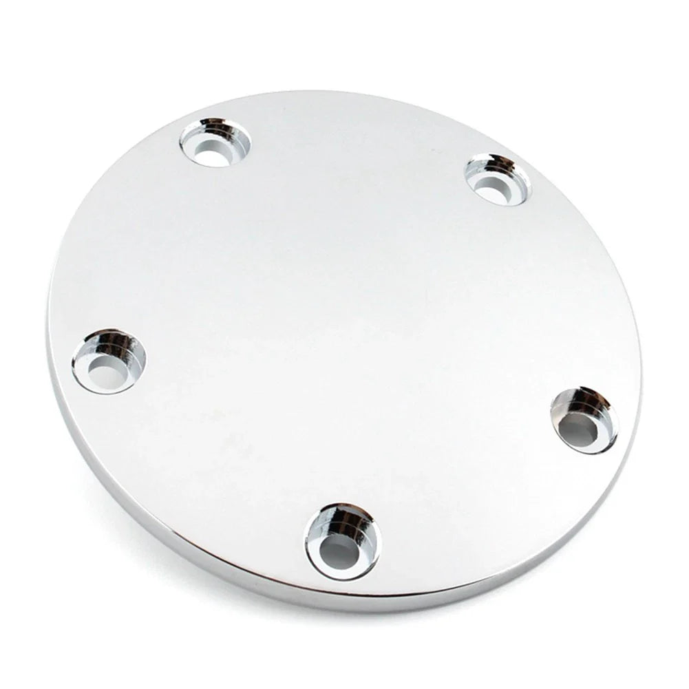Silver Domed Timing Points Cover for Harley Twin Cam Softail Dyna Touring (99-17)