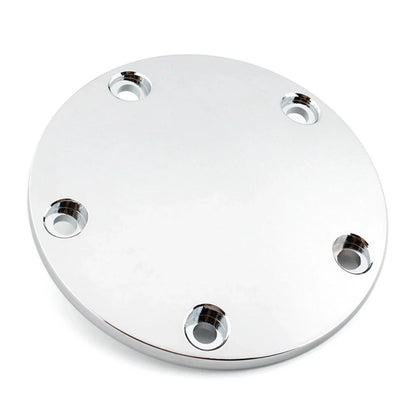 Silver Domed Timing Points Cover for Harley Twin Cam Softail Dyna Touring (99-17)