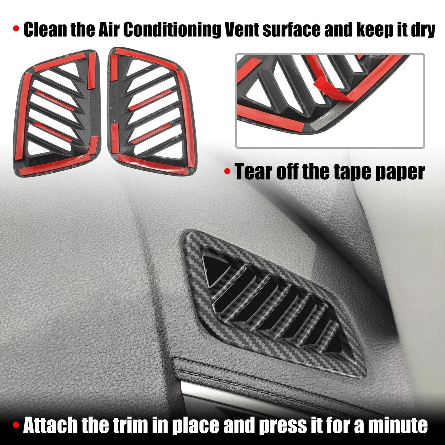 Dashboard Air Vent Outlet Cover Trims for Honda CRV (2017-2022)