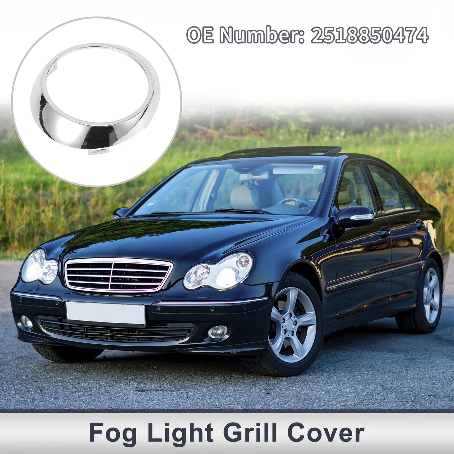 Front Right Fog Light Grill for Mercedes Benz W251 (2006-2010)