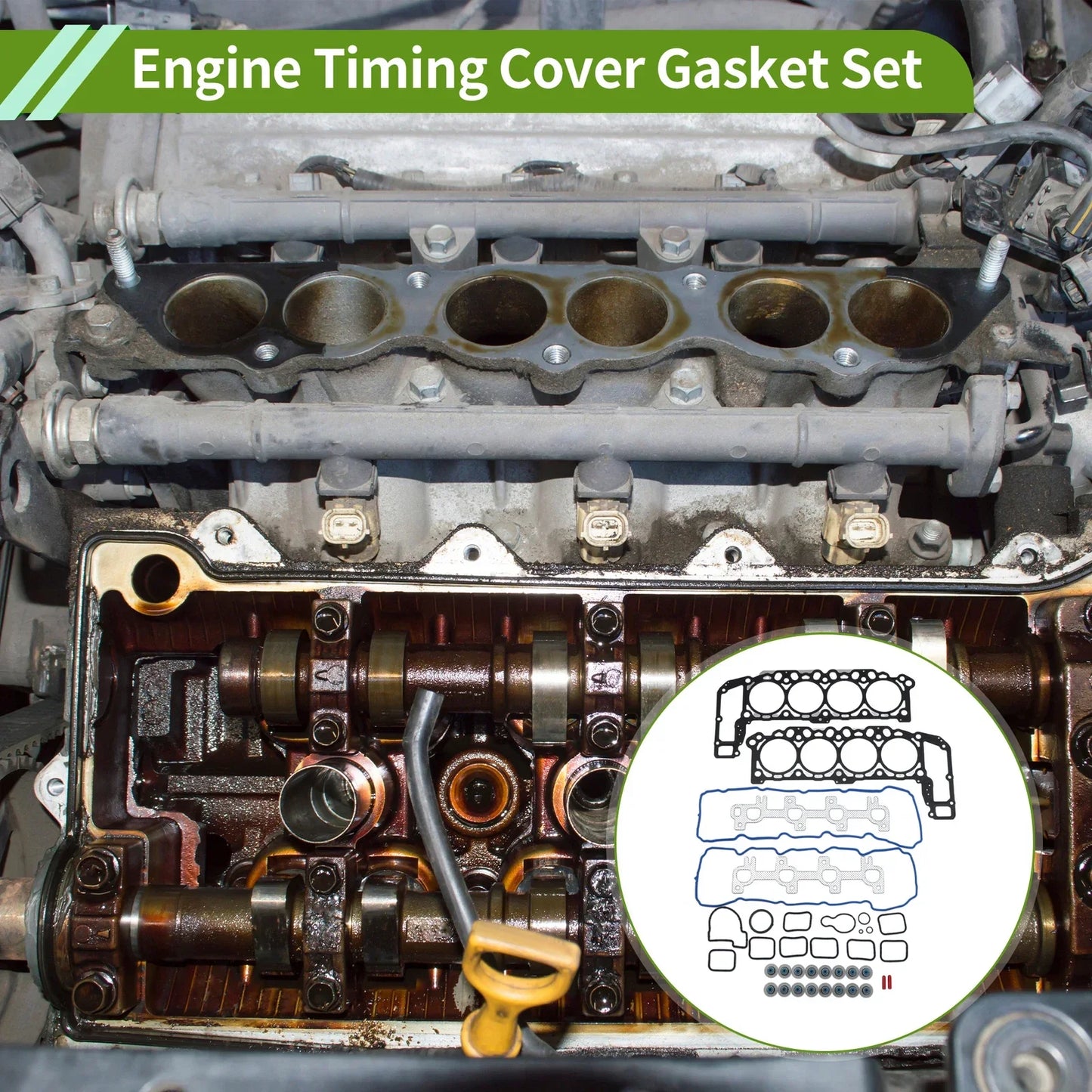 Engine Timing Cover Gasket Set for Dodge Durango 4.7L (2004-2007)