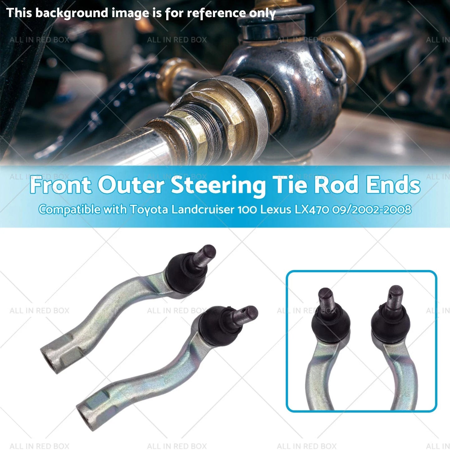 Outer Front Tie Rod Ends for Toyota Land Cruiser 100, Lexus LX470