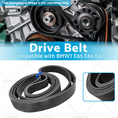 Drive Belt for BMW 5 Series E60 E61, 7 Series E65 E66 E67 (2001-2010)