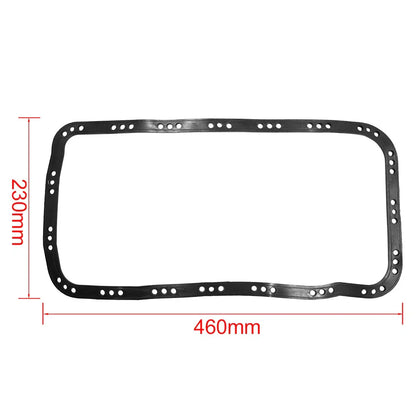 Black 46cm x 23cm Engine Oil Pan Gasket for Honda Civic (2001-2005)