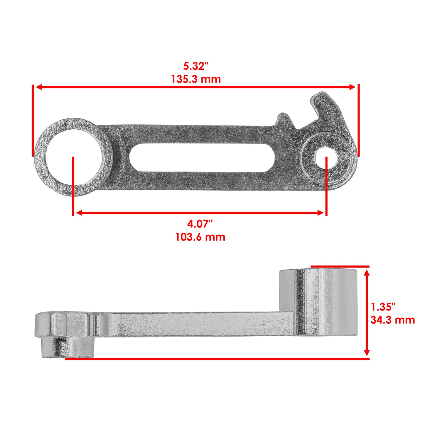 Deck Drive Arm with Pivot Shaft and Bushing for John Deere GX345 (2005–2008)