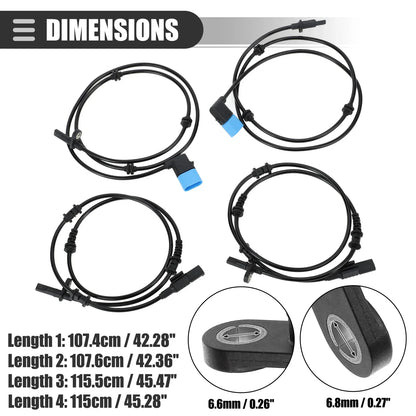 ABS Sensor Set for Mercedes-Benz CLA45 (2014-2019) - 4 x Sensors