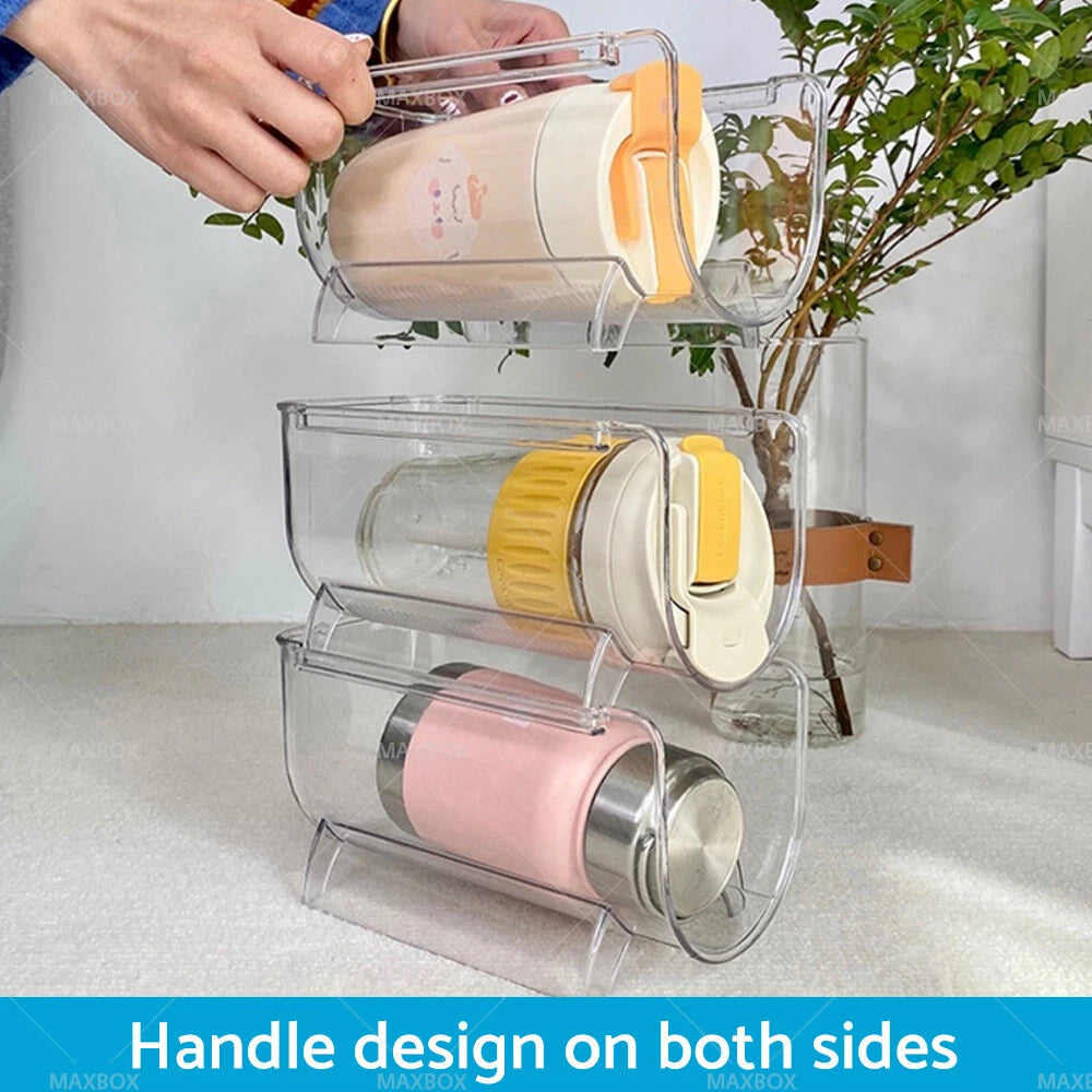 Stackable Red Wine Rack Refrigerator Beer Storage Counter Bottle Holder