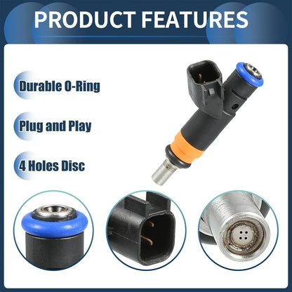 Fuel Injector 8 x for Dodge Ram 1500 5.7L Black (2009-2010)